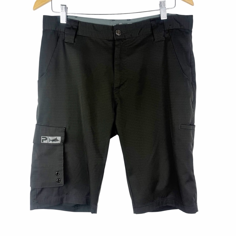 Pelagic Dri Flex Black Hybrid Quick Dry Shorts Size 32